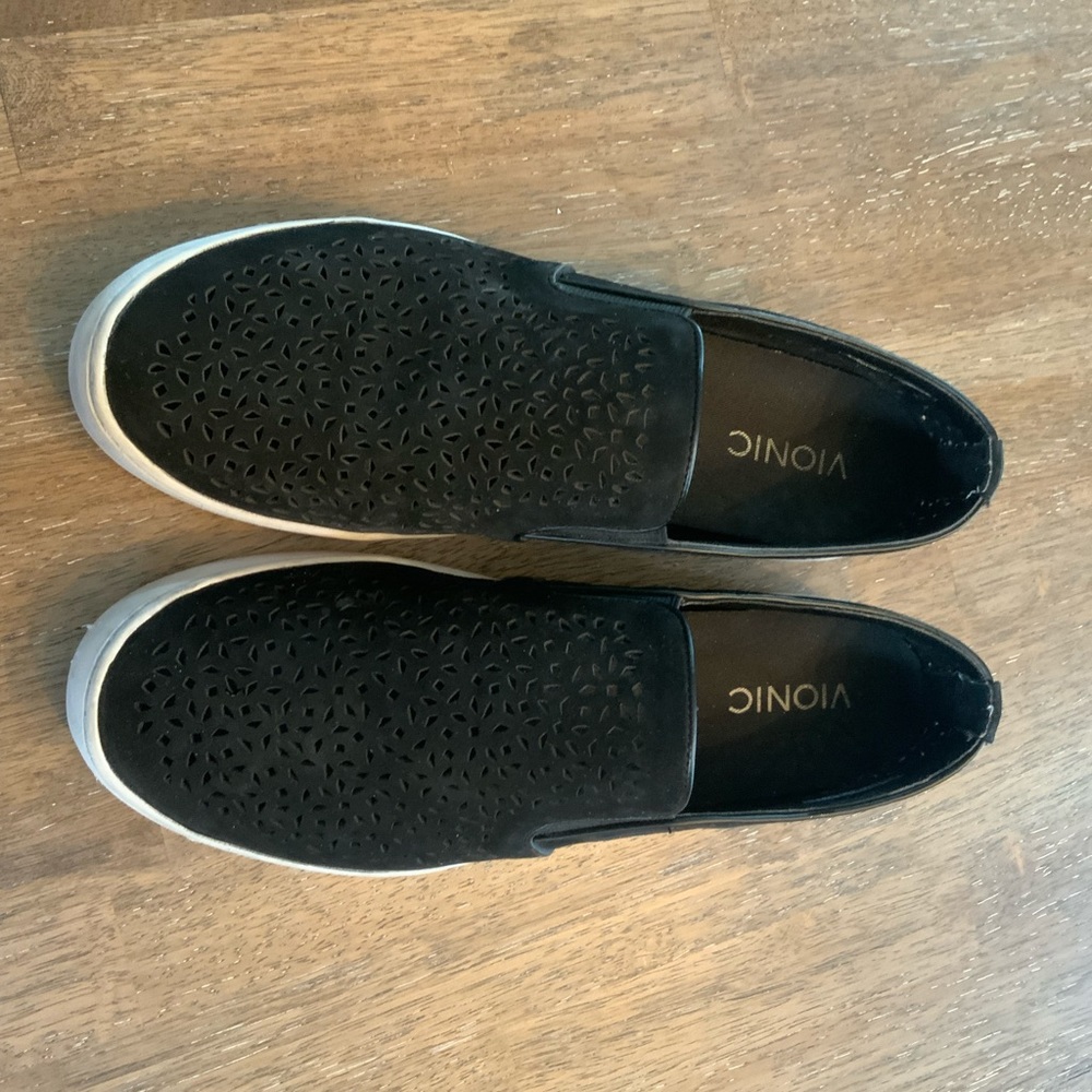 Vionic Black Suede Slip On